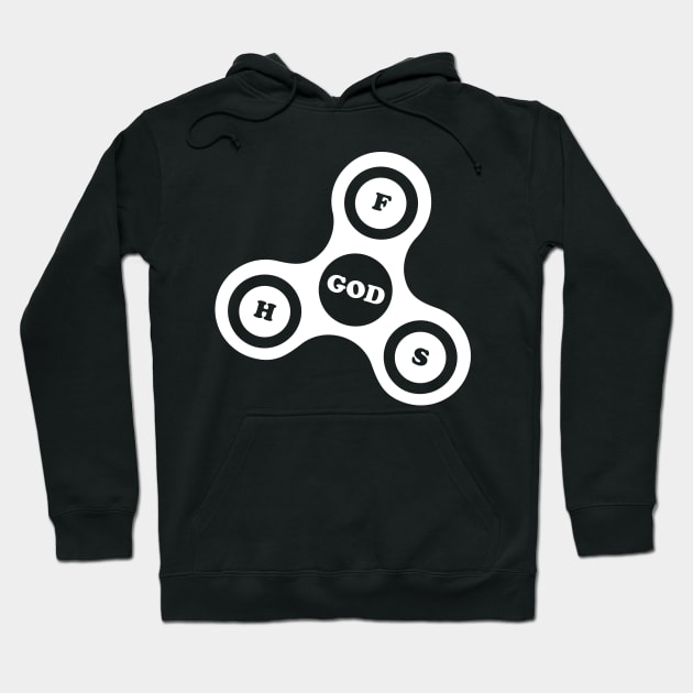 Holy Trinity Christian Fidget Spinner Hoodie by Wizardmode